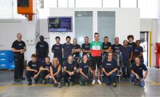 Il tricolore sventola alla Bardiani: il campione italiano di ciclismo Zana in visita a Fornovo - Le foto