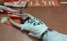 Blitz ambientalista agli Uffizi, attivisti si "incollano" al vetro della 'Primavera' del Botticelli - Video