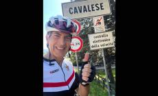 Da Parma a Cavalese in bicicletta, 10 ore sui pedali per Michele Ventura