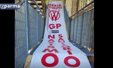 Striscione dei no vax al Barbieri, Massimo Fabi "Gesto ignobile" - Video