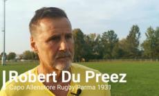Robert Du Preez:   "Rugby Parma, buon inizio di campionato" - Video