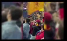 Maneskin, Damiano in incognito in curva Sud allo Stadio Olimpico a tifare Roma - Video