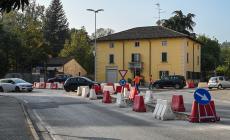 Rotatoria in centro: lavori a pieno regime