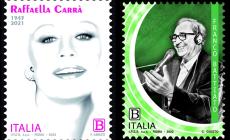 Carrà, Battiato, Vitti, Fracci, Milva, Wertmüller: sui francobolli sei artisti indimenticabili - Foto 