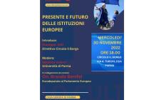 “Presente e futuro delle istituzioni europee” con l’europarlamentare on. Brando Benifei
