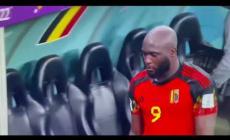 Lukaku in lacrime d&agrave; un pugno alla panchina dopo l&rsquo;eliminazione del Belgio - Video