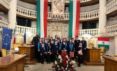I giovani coristi di Parma Musicale alla Festa del Tricolore di Reggio Emilia