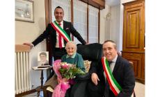 102 anni per Giannina Malanca, festa con due sindaci 