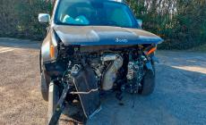 Scontro a San Michele Tiorre:   auto molto danneggiate e due persone ferite
