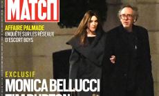 Monica Bellucci, love story con Tim Burton: la copertina di Paris-Match
