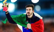 Pattinaggio su ghiaccio: storico oro mondiale  per Davide Ghiotto nei 10mila metri di velocità