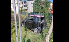 L'auto abbandonata in via Pasubio