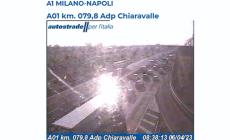A1: scontro auto camion a Fiorenzuola, 8 chilometri di coda fino a Fidenza