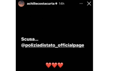 Achille Costacurta chiede scusa alla polizia di Stato su Instagram - La notte  folle: pugni ad un vigile