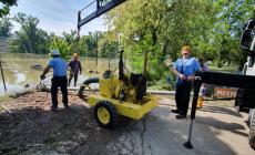 Emergenza maltempo in Emilia Romagna, al lavoro  a Bagnacavallo anche una squadra della Bonifica parmense