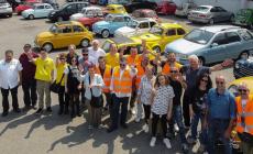 Un mare di  Fiat 500 invade Parma per il raduno degli appassionati di Brescello e Boretto