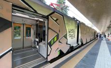 Ma quale arte, "treno vandalizzato" a Salsomaggiore - Le foto