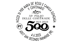 In occasione del Palio delle contrade di San Secondo disponibile l’annullo filatelico dedicato alla manifestazione