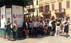 Liceo Ulivi, svelato in piazza della Steccata il nuovo logo della scuola