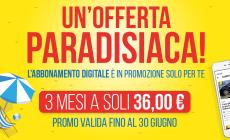 Abbonati a 36€ per 3 mesi al nostro giornale