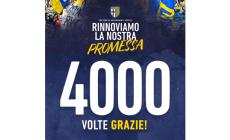 Oltre 4.000 tifosi rinnovano la promessa 