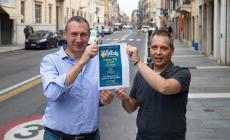In via D'Azeglio tortellata contro  la criminalità 