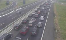 A1, incidente risolto sulla A1 nel Parmense, 7 km di coda e 2 km anche sull'A15