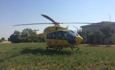 Incidente a Schia: motociclista portato al Maggiore in elicottero 