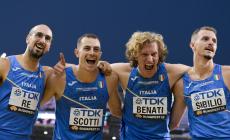 La 4x400 maschile con Scotti e quella femminile con Folorunso in finale