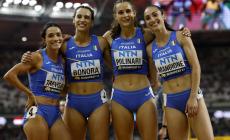 La 4X400 italiana femminile chiude al settimo posto nella gara vinta dall'Olanda