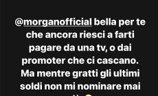 Marracash risponde a Morgan (dopo gli insulti): «Mentre gratti gli ultimi soldi non mi nominare mai più»