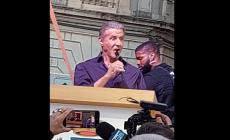 Stallone a Gioia del Colle: "Sono così fiero delle mie origini"  - Video