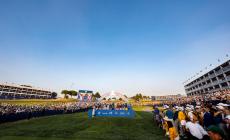 A fuoco una delle tribune allestite per la Ryder Cup