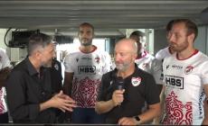 La simpatica e prestigiosa visita del Rugby Colorno alla redazione della Gazzetta per presentare la nuova maglia... aspettando il Rovigo - La videointervista