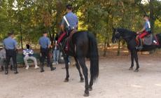 Carabinieri a cavallo nella lotta allo spaccio: 6 denunciati, sequestrati 95 grammi di hashish al parco Ducale