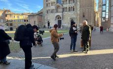 "Striscia la notizia": Davide Rampello in piazza Duomo - Foto