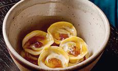 Ravioli di genovese, zucca e salva cremasco
