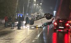 Incidente spettacolare in via Cremonese. Ma senza conseguenze