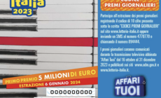 Lotteria Italia, quest'anno anche a Parma venduti più biglietti: 66.440 con un aumento del 6,6% rispetto al 2022