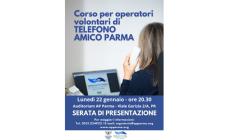 Serata di presentazione del corso per operatori volontario del Telefono amico di Parma