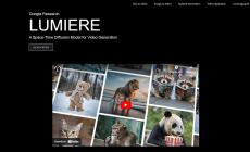  Google svela Lumiere, l'Intelligenza artificiale che crea video realistici da foto 