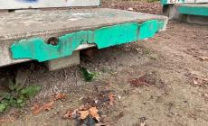 Stato di degrado del parco Guido Gasperini  e quell'arrampicata inutile e pericolosa- Foto