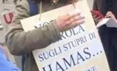 Manifesta contro gli stupri di Hamas: "invitata" ad andarsene dal presidio di "Non una di meno" a Firenze
