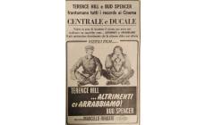 Pasqua al cinema… cinquant’anni fa: «Altrimenti ci arrabbiamo» con Terence Hill e Bud Spencer al Centrale e al Ducale