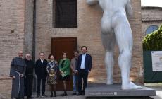 Inaugurata Parma 360 in Piazzale San Francesco di fronte alla scultura di Mr. Arbitrium
