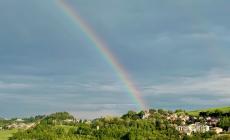 Arcobaleno (senza pioggia) a Salsomaggiore