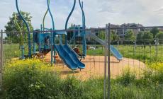 Parco degli Alpini (zona Eurosia) erba alta e  lavori mai finiti - Foto