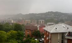 Pioggia e grandine, forte temporale  su  Salso - Video