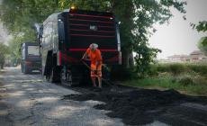 Strada Cornazzano, partiti i lavori di asfaltatura
