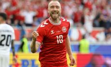 La rinascita di Eriksen: tre anni fa l'arresto cardiaco, oggi il gol contro la Slovenia, che poi pareggia: 1-1